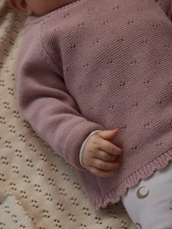 Strickjacke in Misty Rose