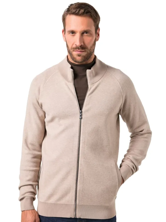 Strickjacke in natur melange