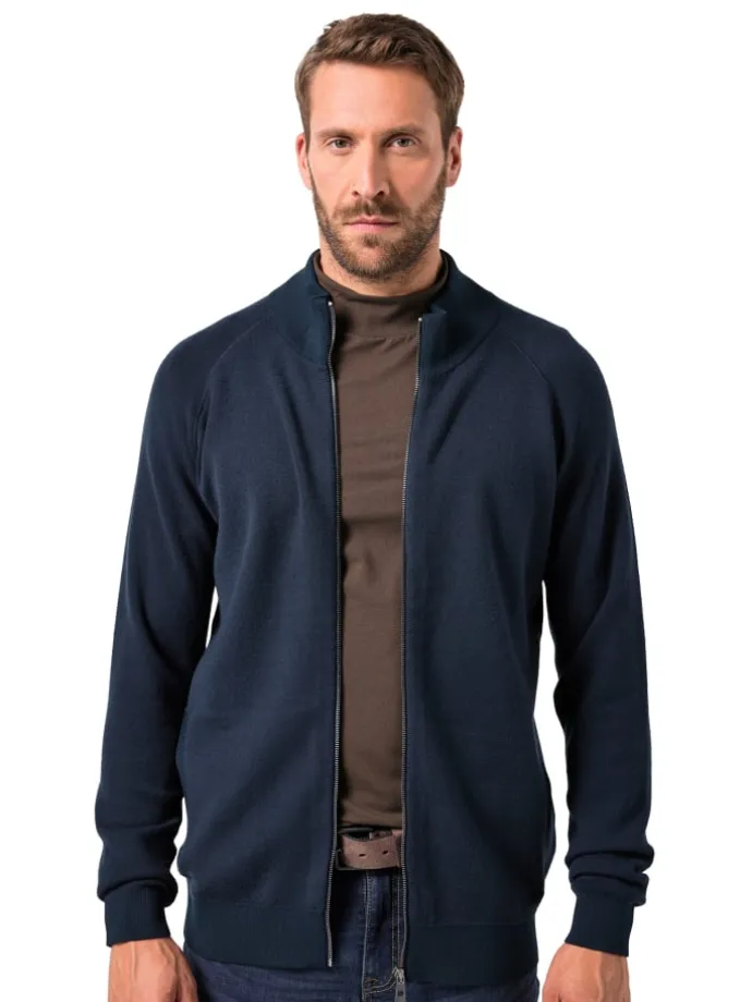 Strickjacke in navy blau