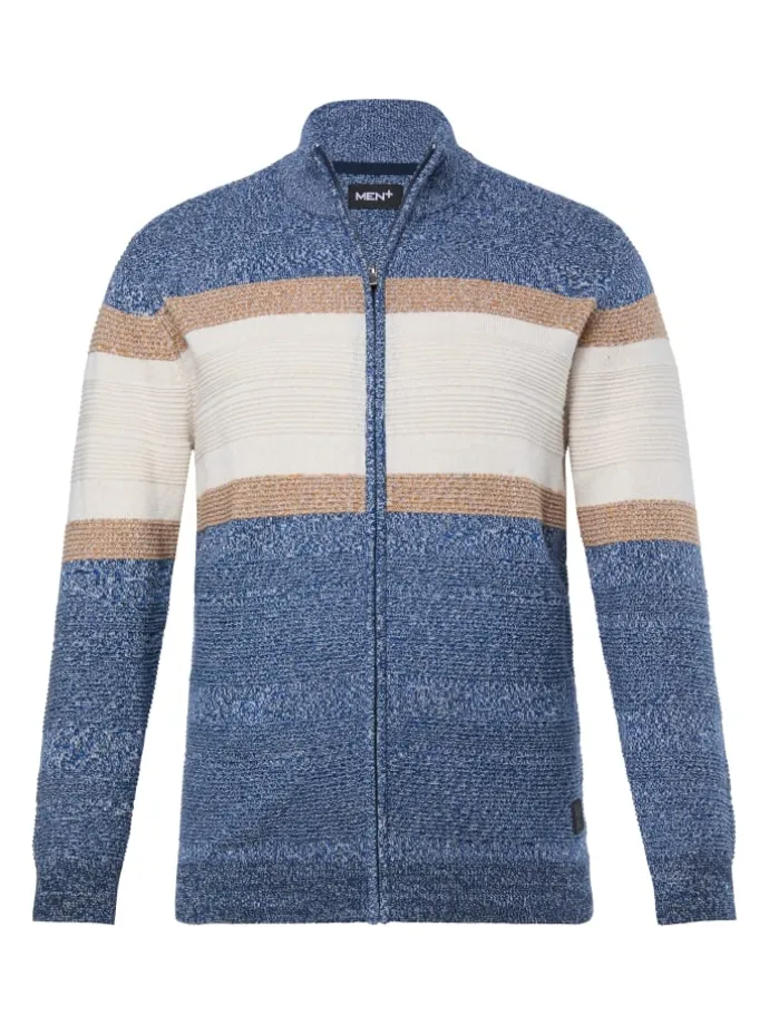 Strickjacke in navy blau