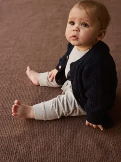 Strickjacke in Navy Blazer