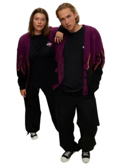 Strickjacke in traube