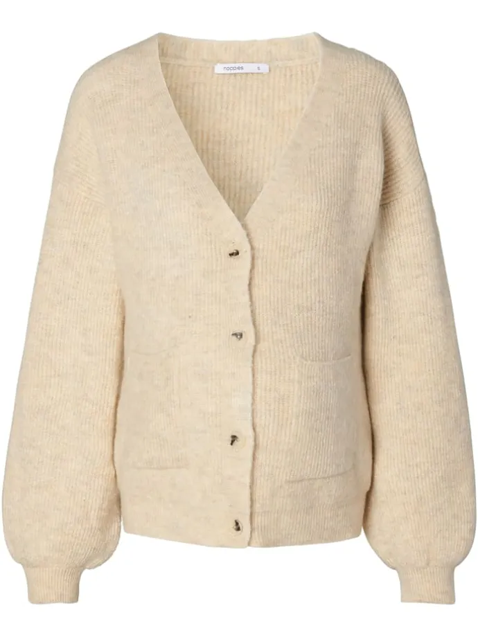 Strickjacke Kaavi in Whitecap Gray