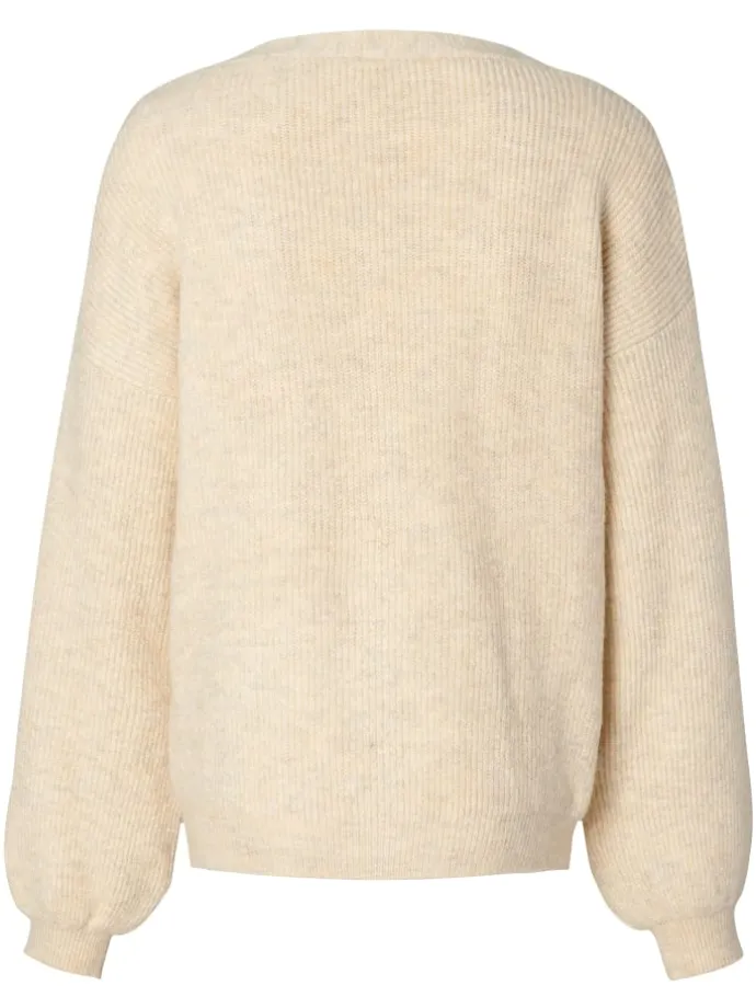 Strickjacke Kaavi in Whitecap Gray