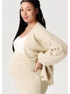 Strickjacke Kaavi in Whitecap Gray