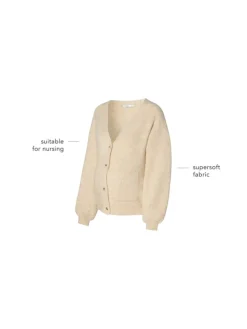 Strickjacke Kaavi in Whitecap Gray