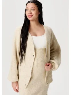 Strickjacke Kaavi in Whitecap Gray