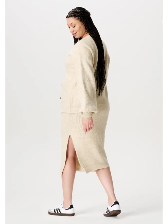 Strickjacke Kaavi in Whitecap Gray