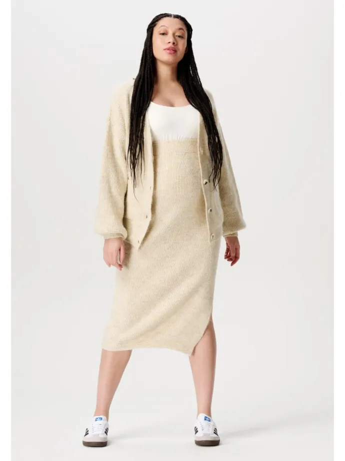 Strickjacke Kaavi in Whitecap Gray