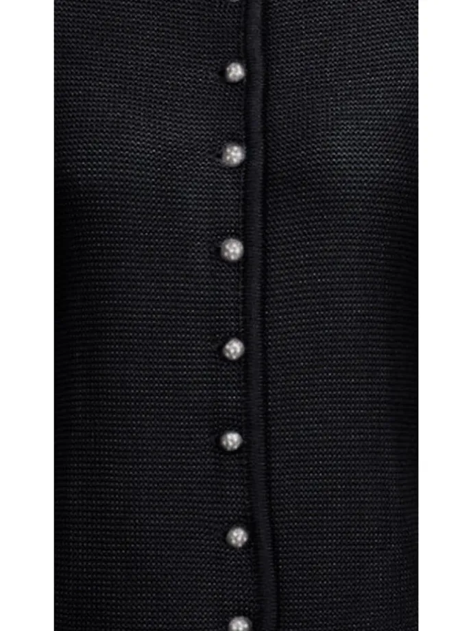 Strickjacke Langarm Anni in Schwarz