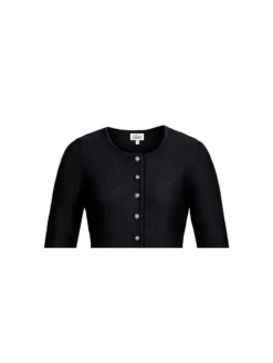 Strickjacke Langarm Anni in Schwarz