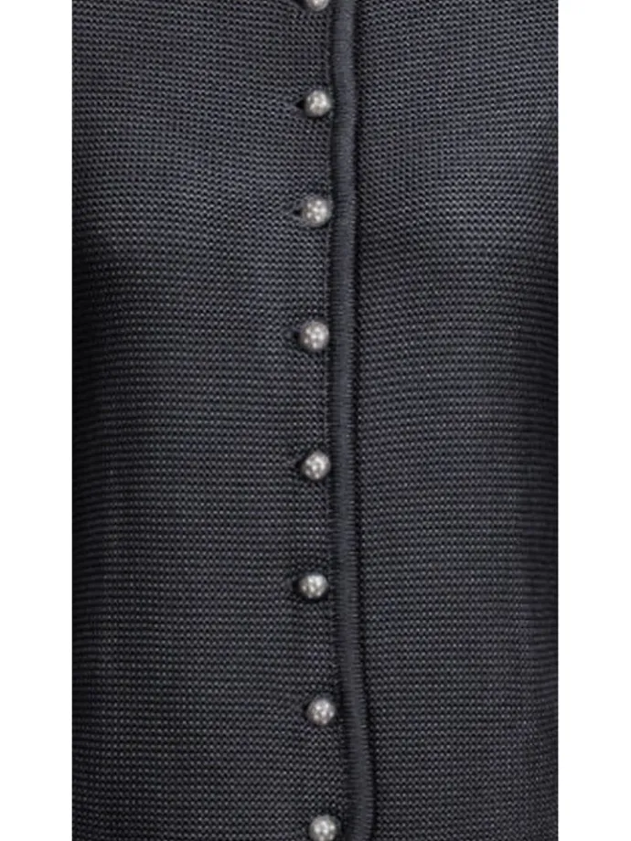 Strickjacke Langarm Anni in Anthrazit
