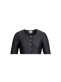 Strickjacke Langarm Anni in Anthrazit