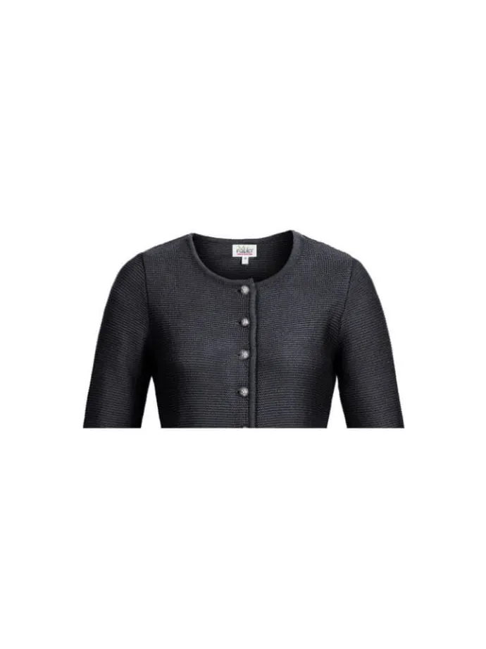 Strickjacke Langarm Anni in Anthrazit