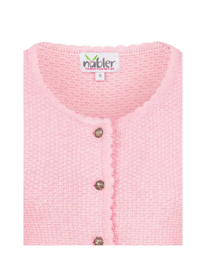 Strickjacke Langarm Yvonne in Rosa