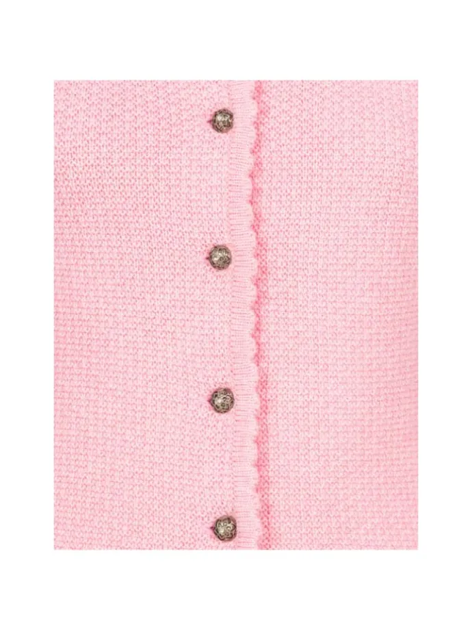 Strickjacke Langarm Yvonne in Rosa