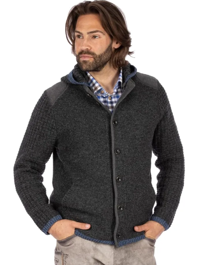 Strickjacke NABOR in dunkelgrau