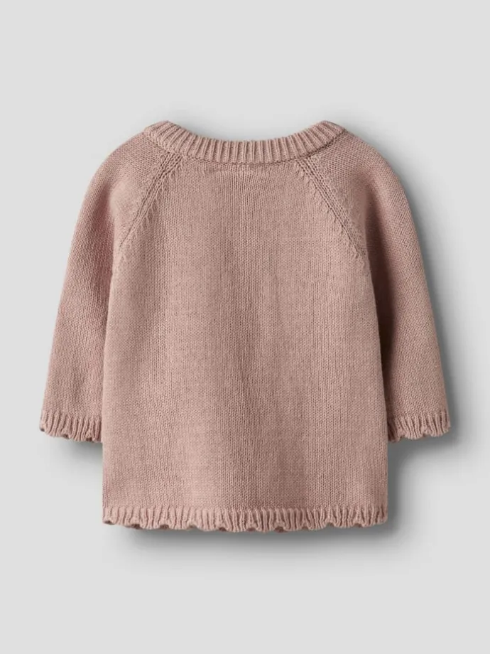 Strickjacke NNBFLAGUNA WRAP KNIT CARD LIL in misty rose