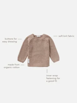 Strickjacke Pino in Taupe Melange