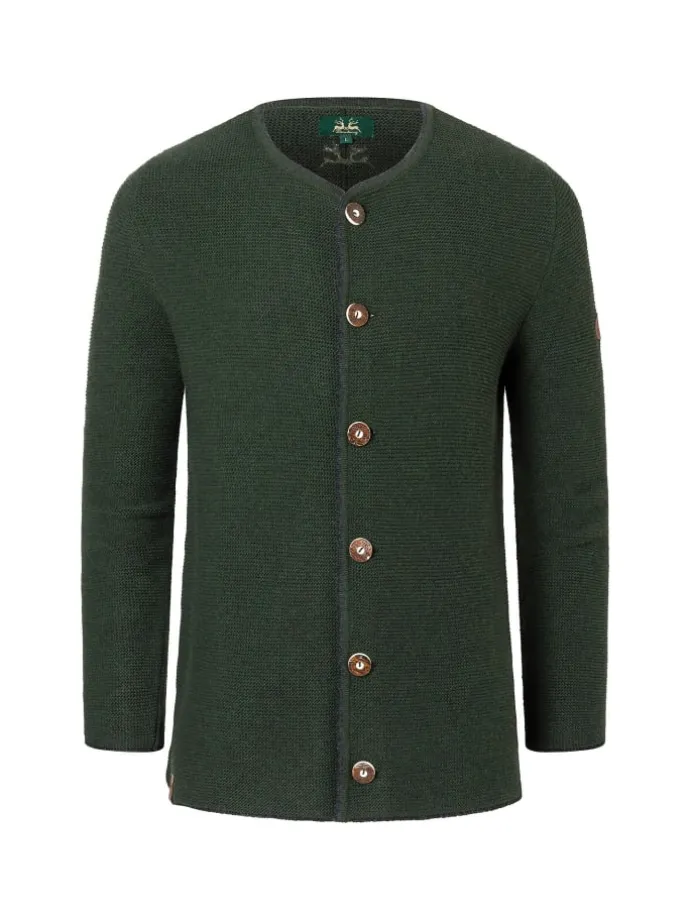Strickjacke Roland K20 in Tannengrün