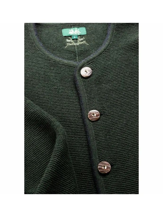 Strickjacke Roland K20 in Tannengrün