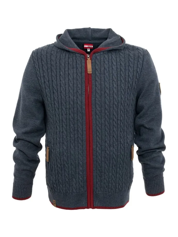 Strickjacke STEGERALM in denim