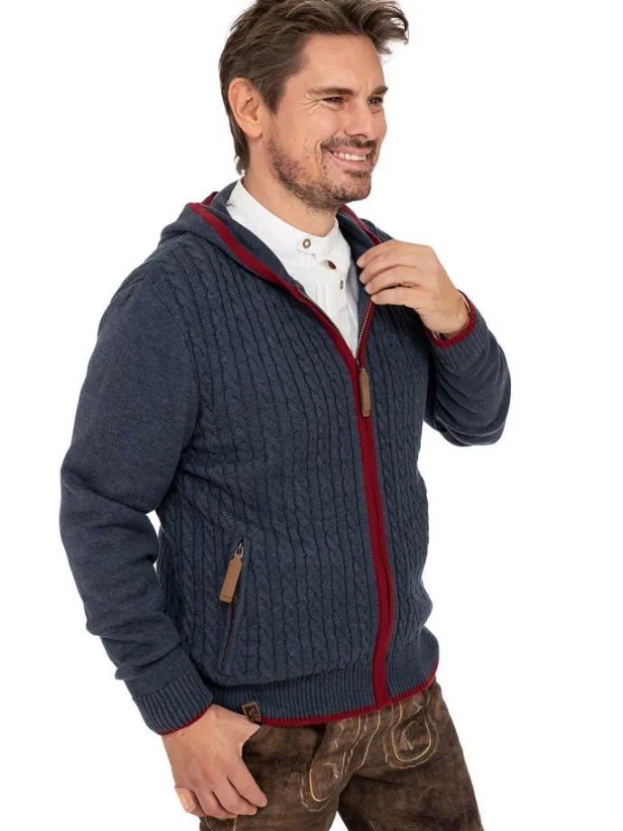 Strickjacke STEGERALM in denim