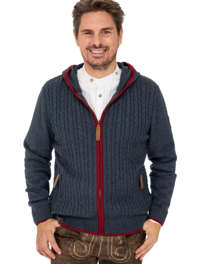 Strickjacke STEGERALM in denim