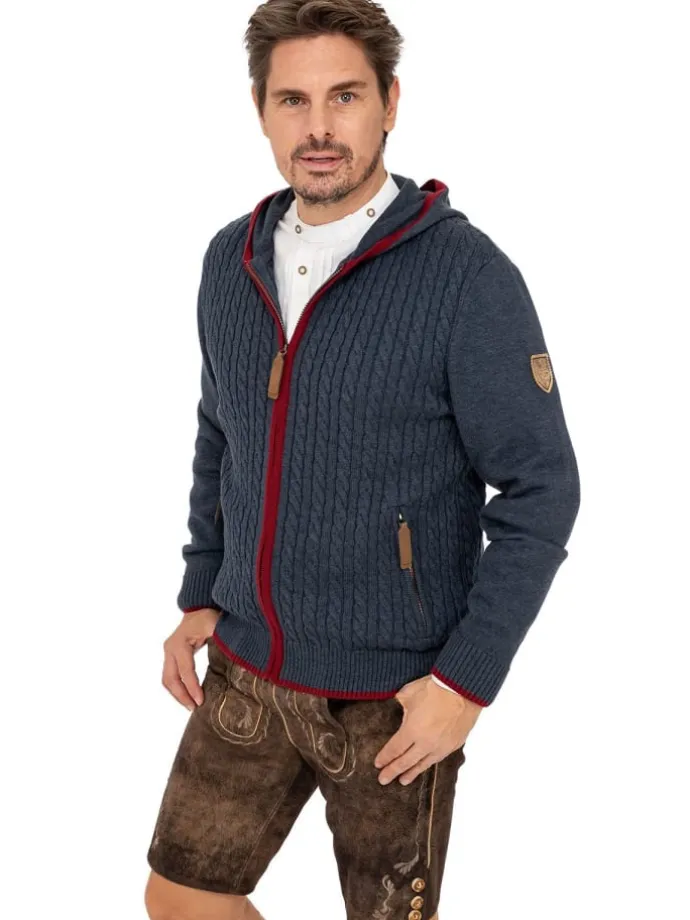 Strickjacke STEGERALM in denim