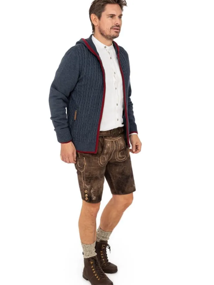 Strickjacke STEGERALM in denim