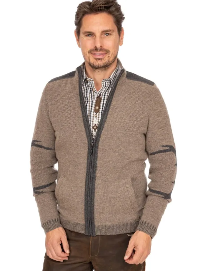 Strickjacke WULF in braun