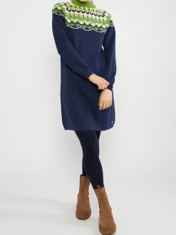 Strickkleid in Dunkelblau