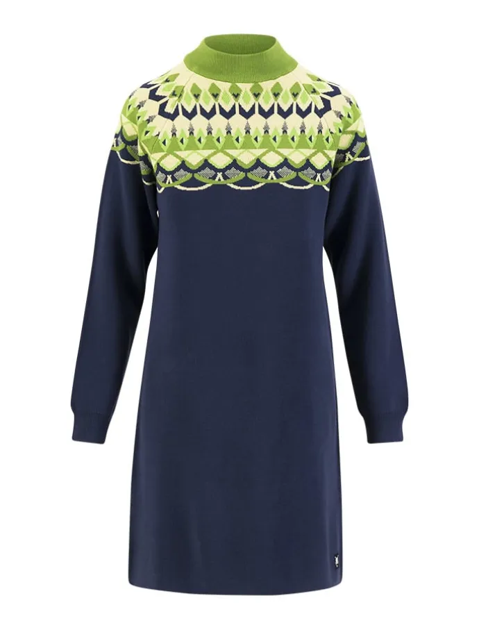Strickkleid in Dunkelblau