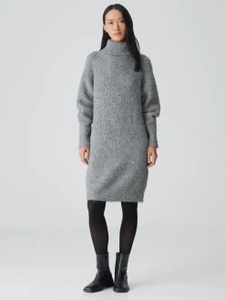 Strickkleid in Grau