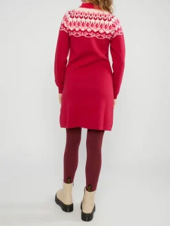 Strickkleid in Rot
