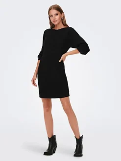 Strickkleid in Schwarz