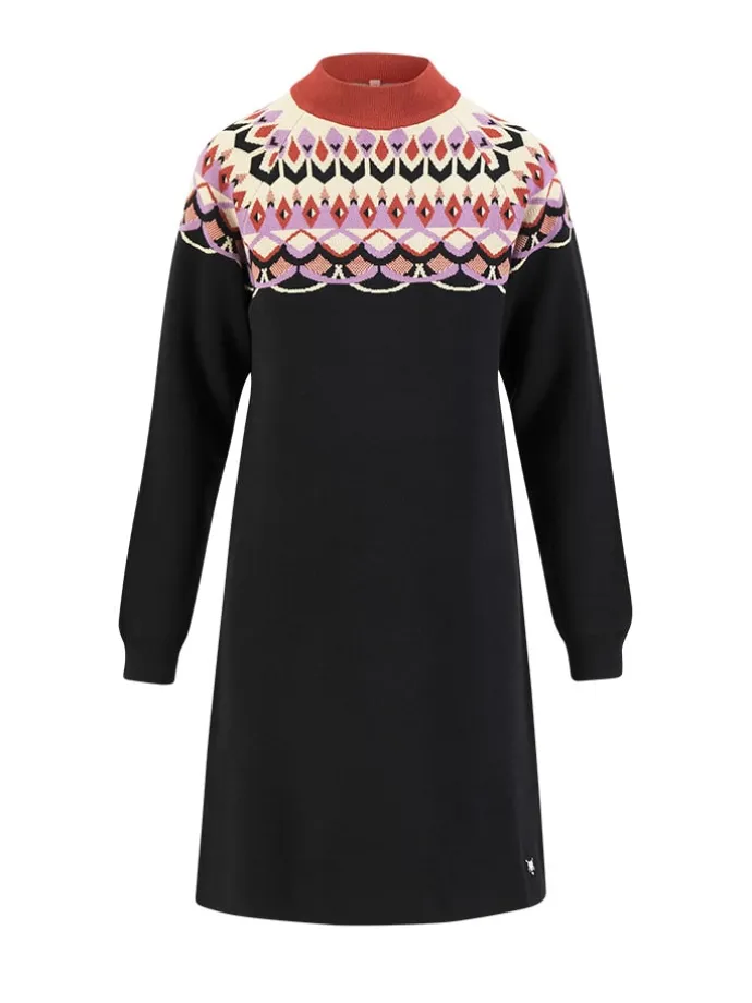 Strickkleid in Schwarz
