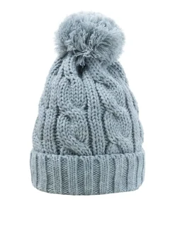Strickmütze in Grau