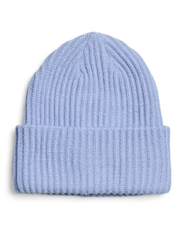 Strickmütze in Hellblau