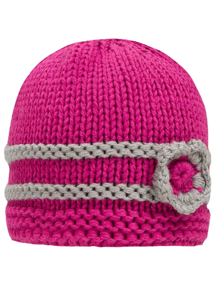 Strickmütze in Pink