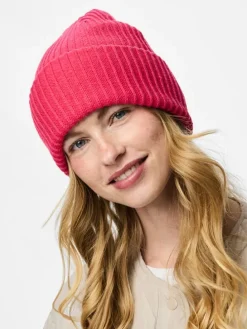 Strickmütze in Pink