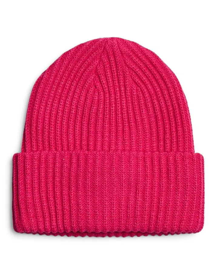 Strickmütze in Pink