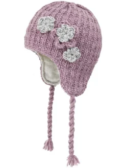 Strickmütze in Rosa