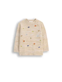 Strickpullover in beige