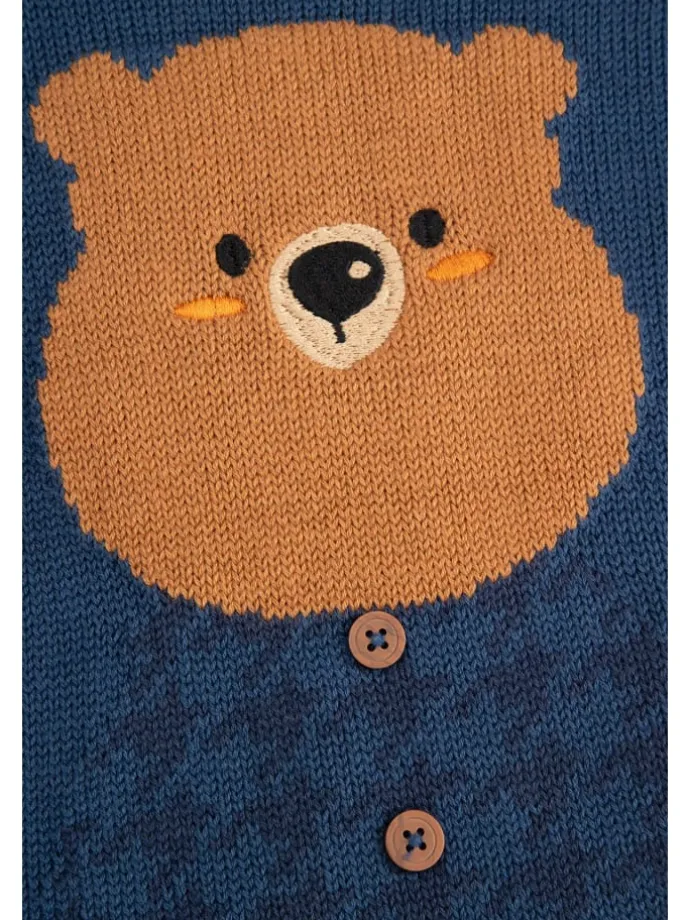 Strickpullover in dunkelblau