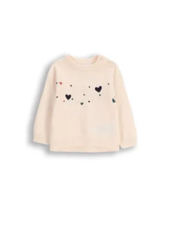 Strickpullover in ecru