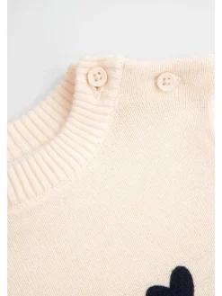 Strickpullover in ecru