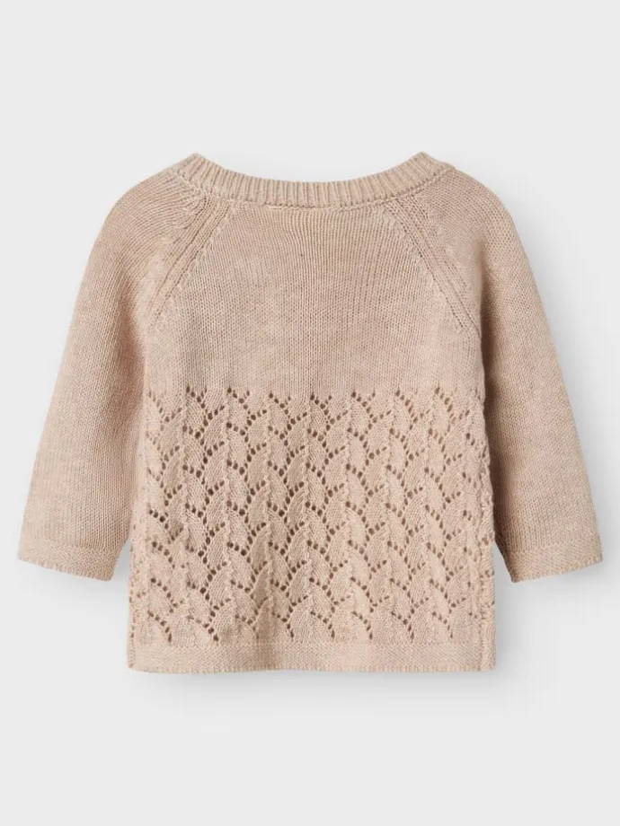 Strickpullover in Pastel Parchment