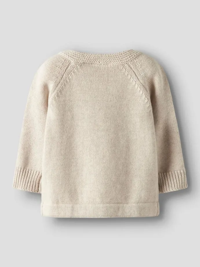 Strickpullover in Peyote Melange