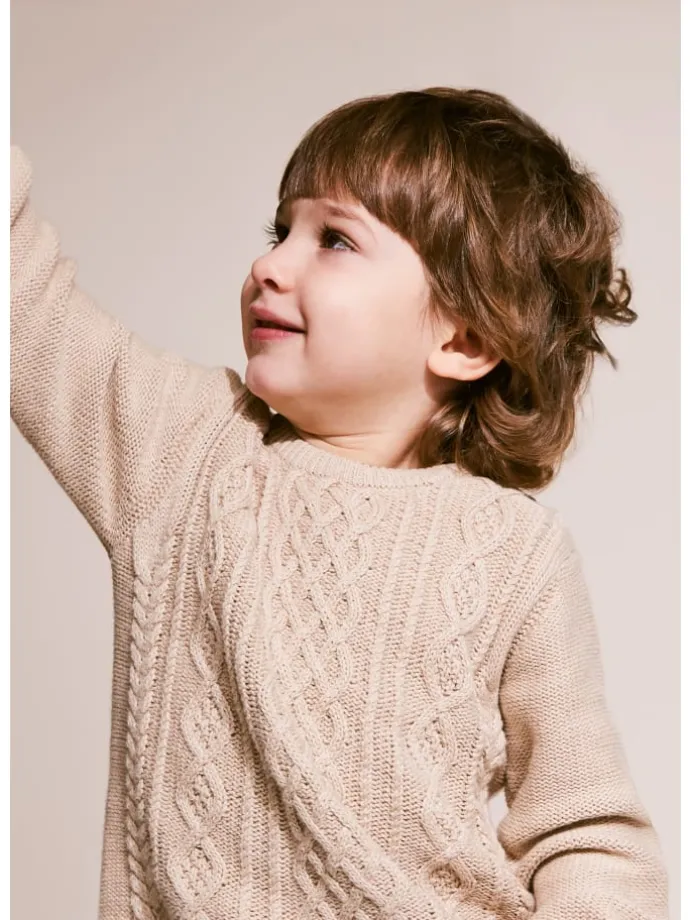 Strickpullover Kinder in grey